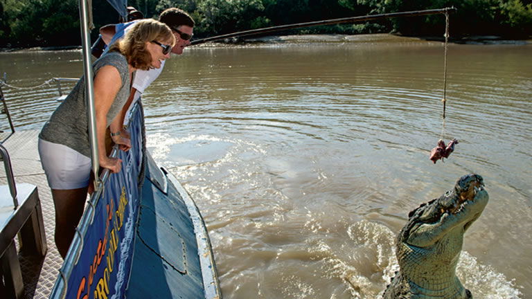 Croc Feeding on the Adelaide River Croc Feeding on the Adelaide River