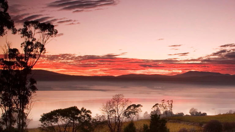 Sunrise on Tamar River