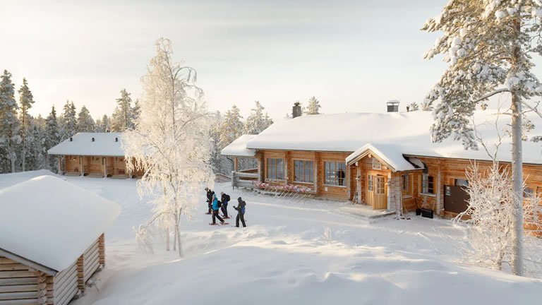 Snowshoeing in Finland