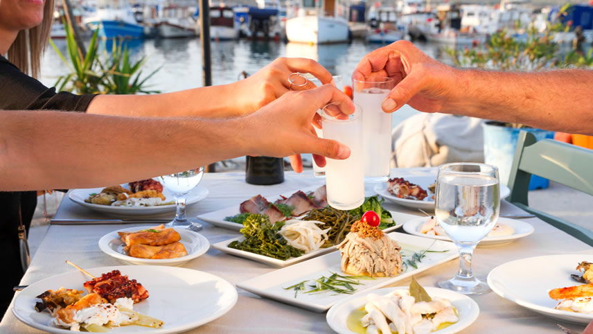 Finish off with glass of Ouzo