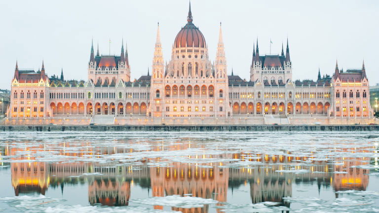 Budapest Palace in Winter
