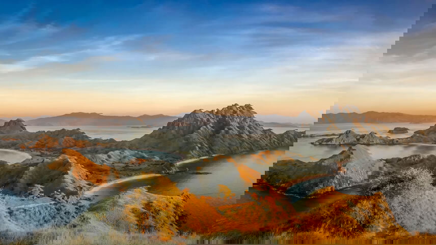 Peaceful Shores & Vibrant Cityscape