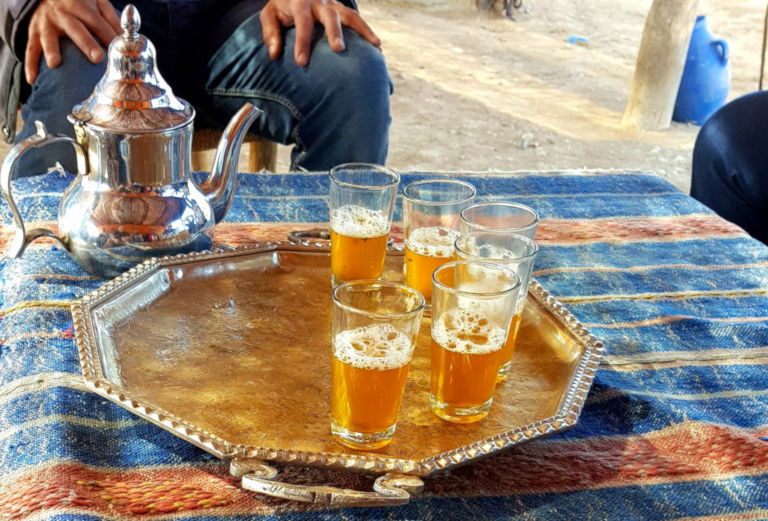 Sharing mint tea on tour with Intrepid in Morocco Sharing mint tea on tour with Intrepid in Morocco