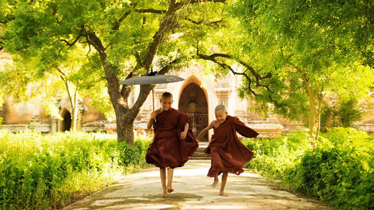 Young Buddhist Monks, Myanmar Young Buddhist Monks, Myanmar