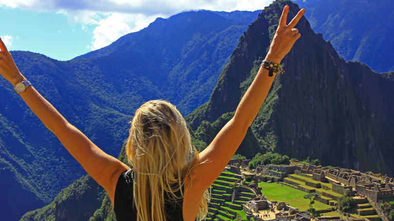 Overlooking Machu Picchu, Peru