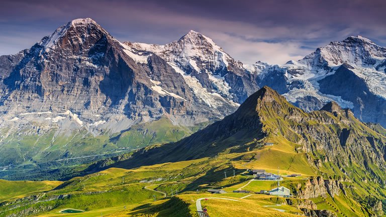 Mountains, Valleys and Lakes of Switzerland