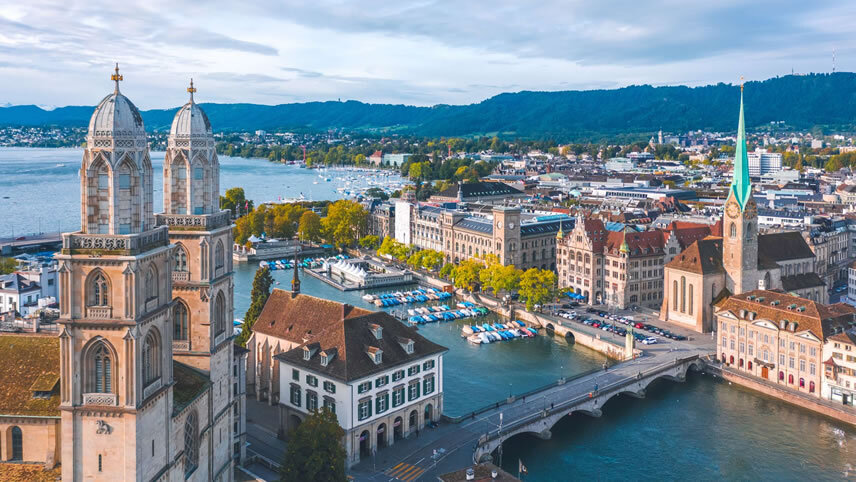 Mountains, Valleys and Lakes of Switzerland