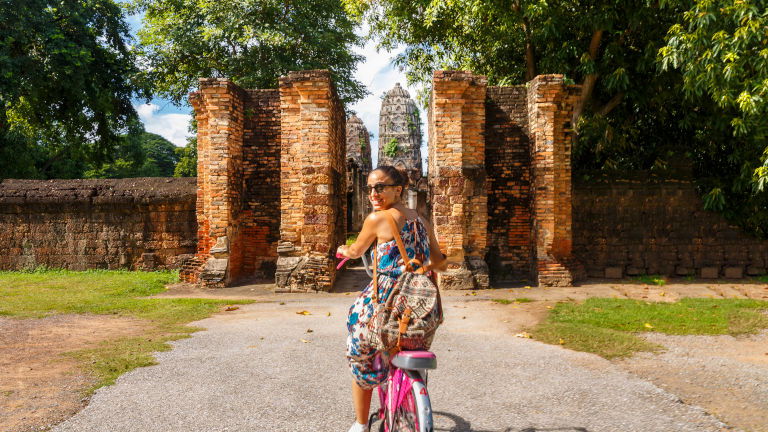 Cycling Sukhothai Historical Park, Thailand Cycling Sukhothai Historical Park, Thailand