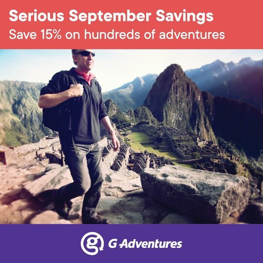 Save on your next G Adventure!
