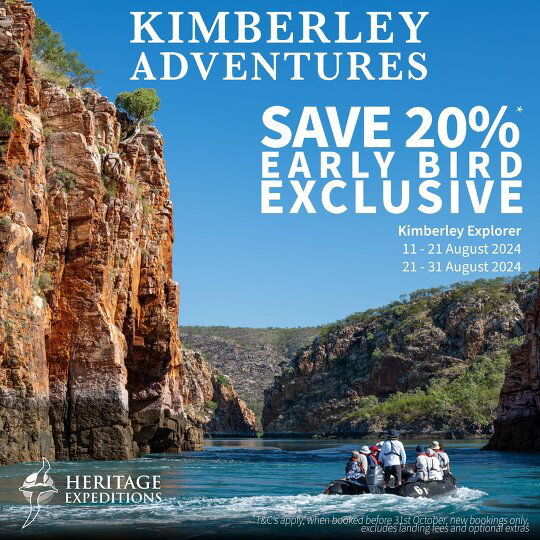 Heritage's Kimberley 2024 Earlybird