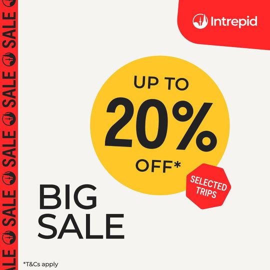 Up to 20% off* selected Intrepid trips