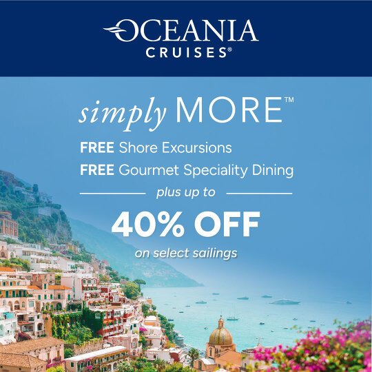 Oceania Cruises' Bonus Savings + Simply more