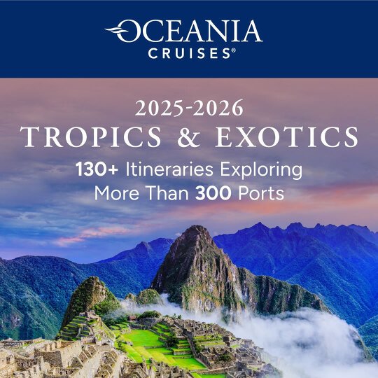 Oceania Cruises' 2025-2026 Release