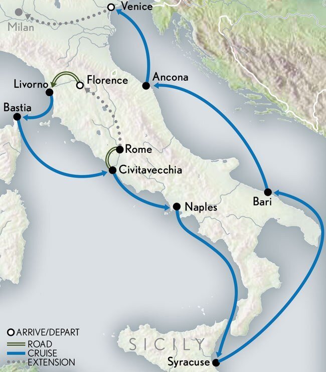 12 day italy cruise