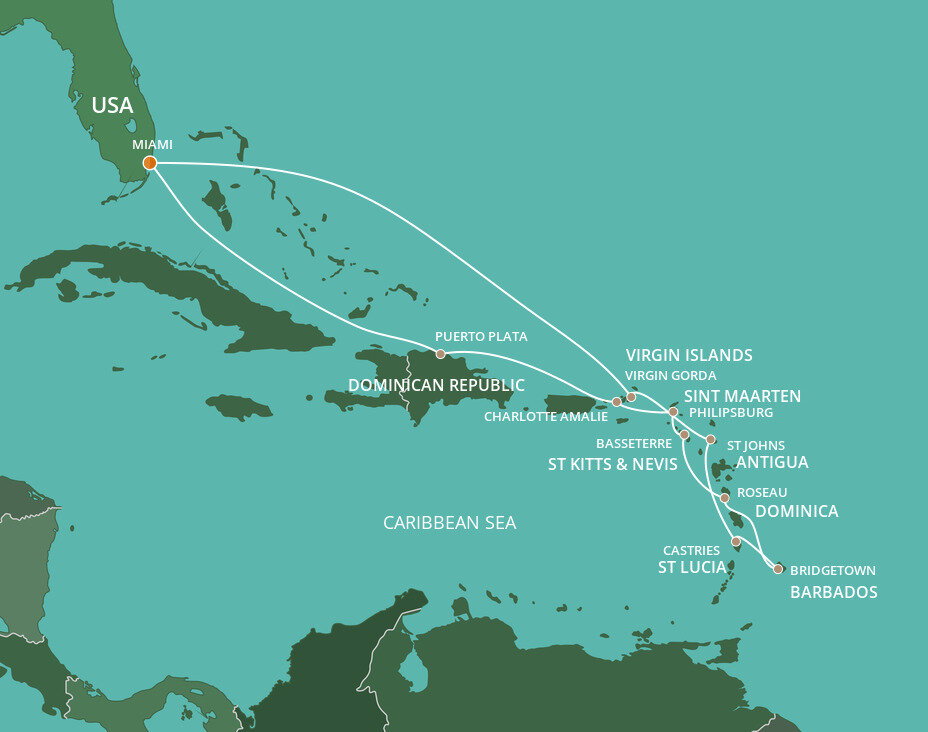 Eastern Caribbean Voyage - Azamara (14 Night Roundtrip cruise from Miami)