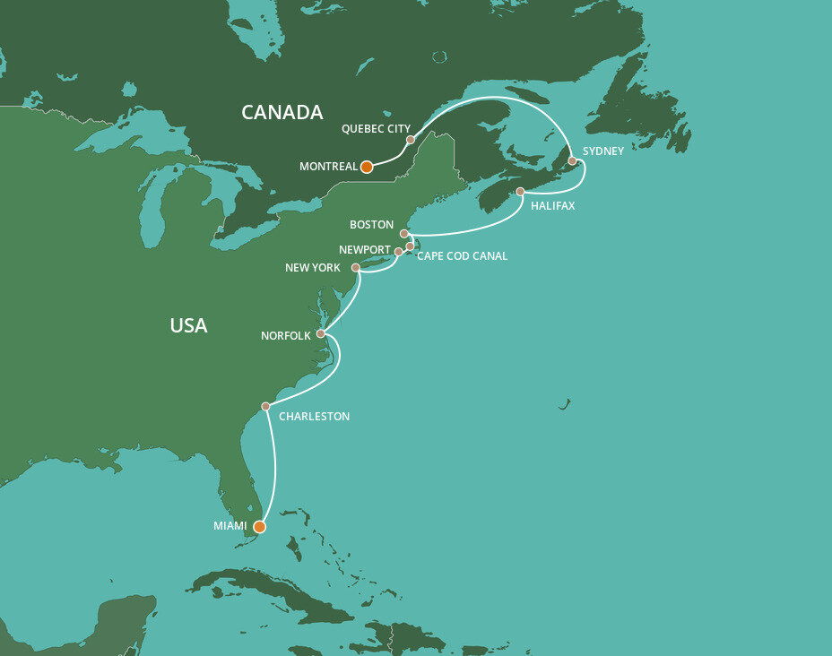 Canada/Colonial America Intensive Voyage - Azamara (14 Night Cruise ...