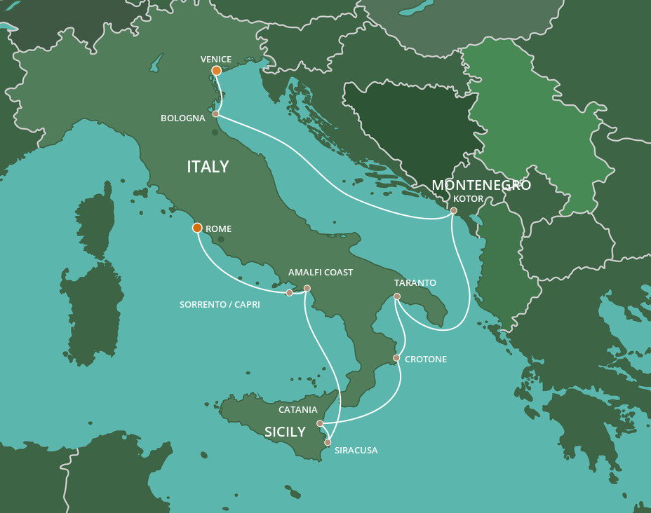 Italy Intensive Voyage - Azamara (11 Night Cruise from Rome to Venice)
