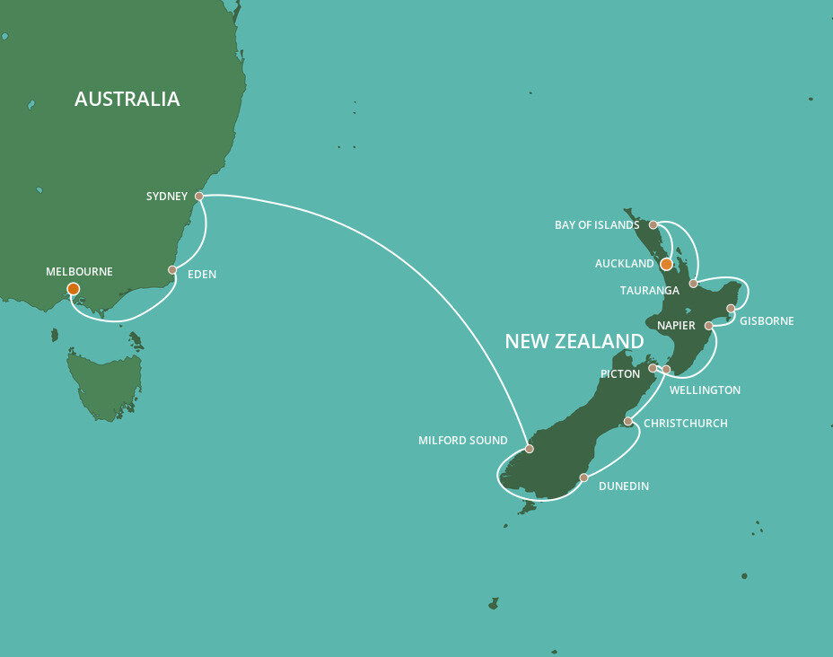 Australia & New Zealand Voyage Azamara (16 Night Cruise from