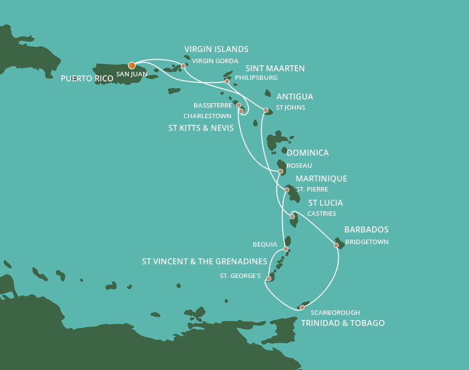 Eastern Caribbean Voyage - Azamara (13 Night Roundtrip cruise from San ...