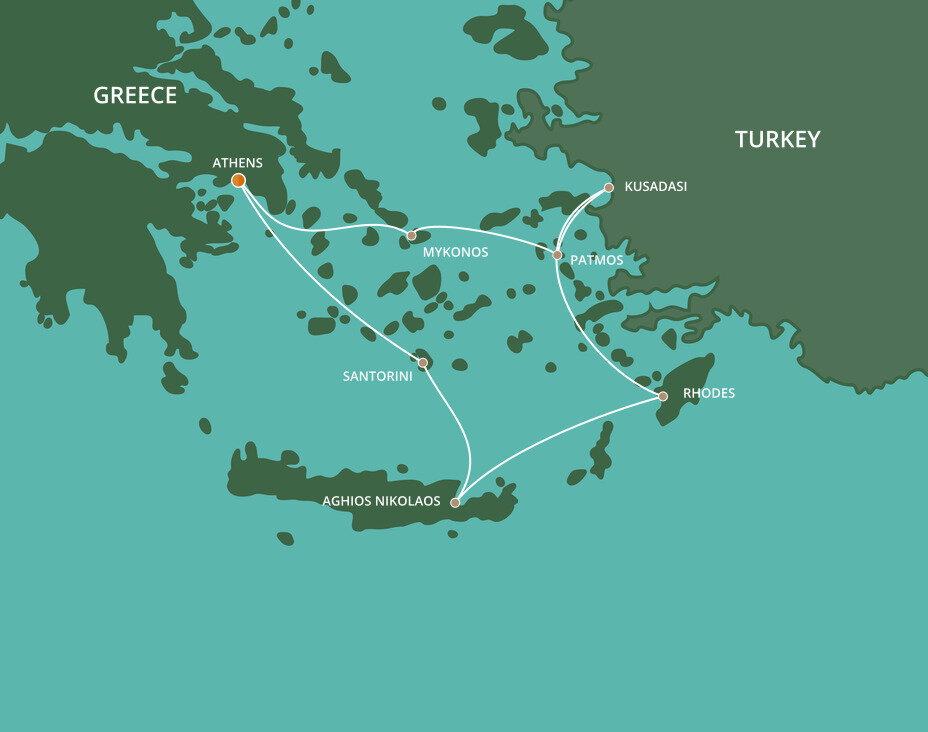 Greece Intensive Voyage - Azamara (7 Night Roundtrip cruise from Athens)