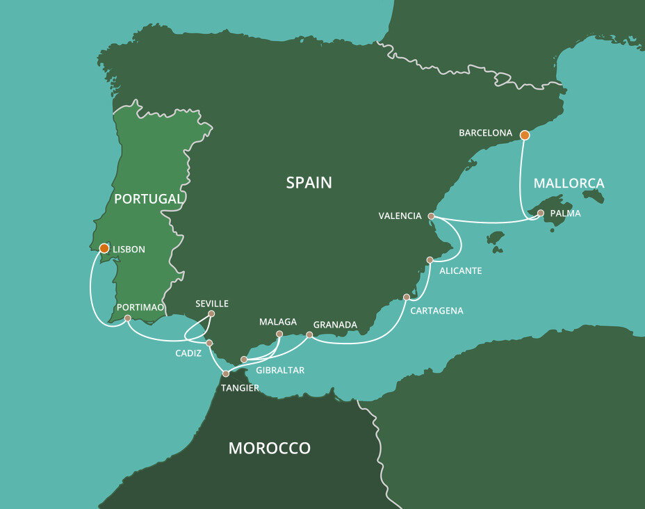 Spain Intensive Cruise: Seville, Malaga & Valencia - Azamara (14 Night ...