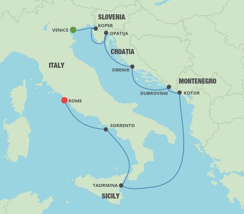 Cruises from Venice to Rome | 2021 & 2022 Seasons