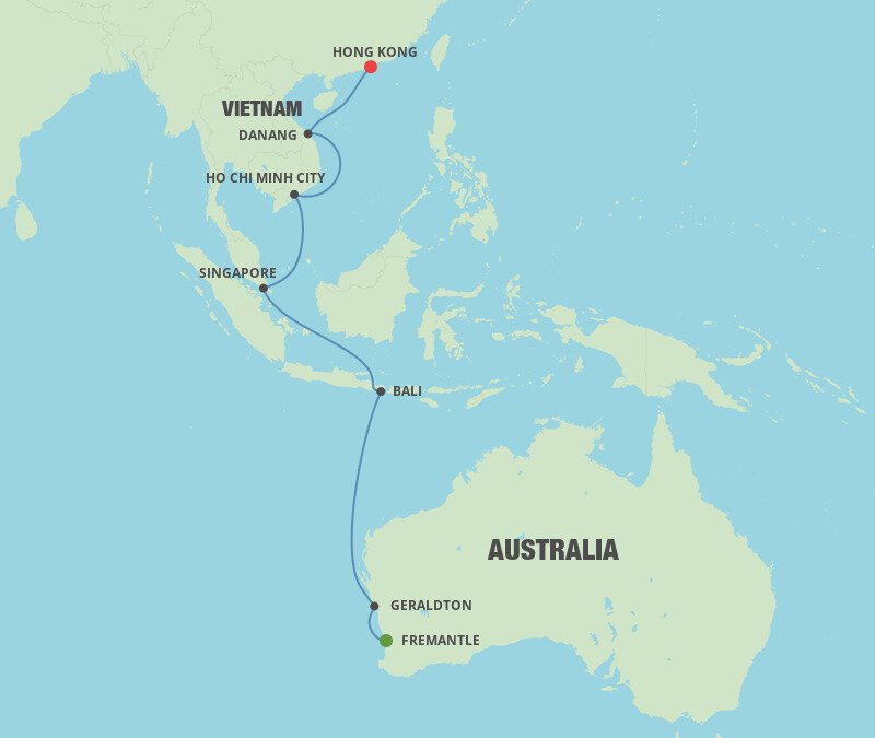 australia to asia cruise