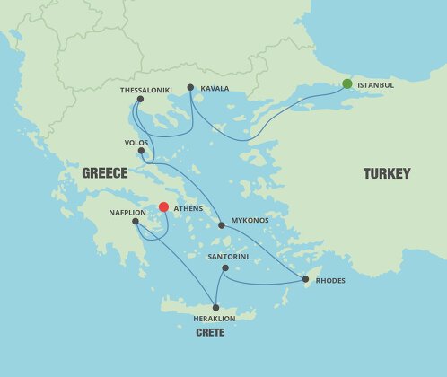 cruises from istanbul to greece 2022