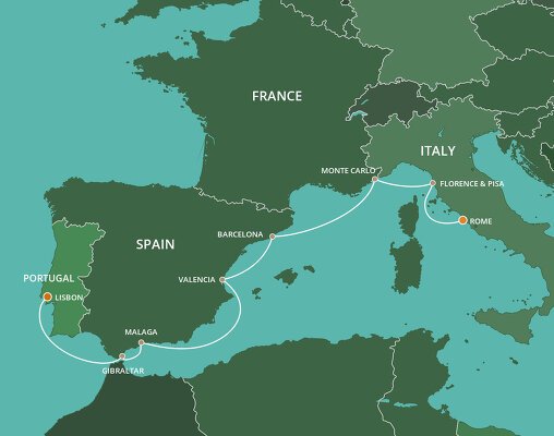 travel from portugal to italy