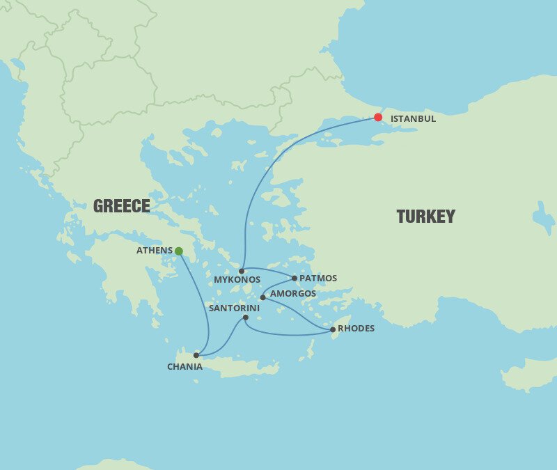 Greece Intensive Voyage Azamara (8 Night Cruise from Athens to Istanbul)