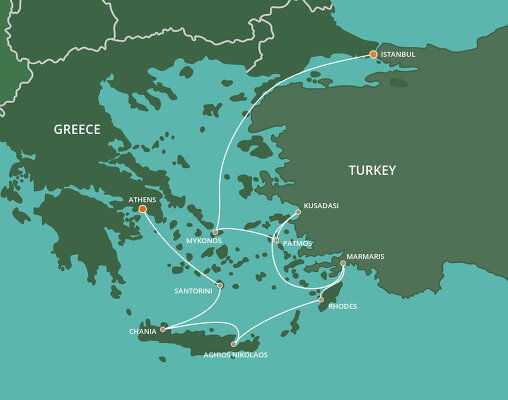 Greek Island Cruises - Azamara - 2023-2025 Seasons