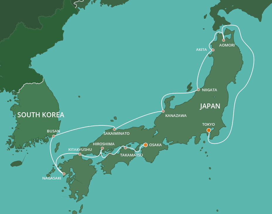 Japan Intensive Voyage - Azamara (14 Night Cruise from Tokyo to Osaka)