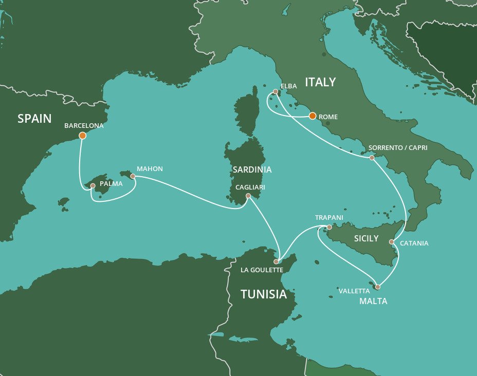 rome to barcelona cruise
