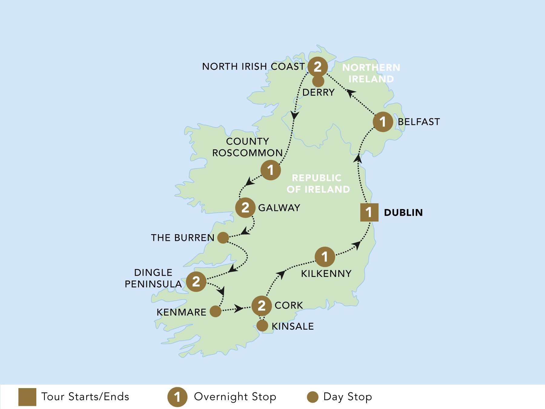 The Emerald Isle - Back-Roads (13 Days From Dublin to Dublin)