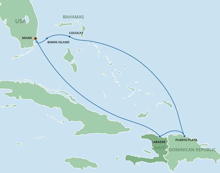 Mapa Labadee Labadee, Puerto Plata & Perfect Day - Celebrity Cruises (8 Days From ...