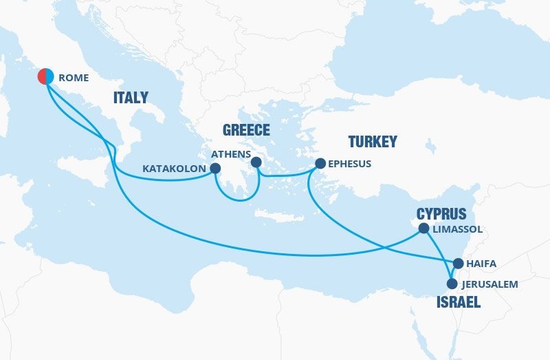 mediterranean cruises including israel