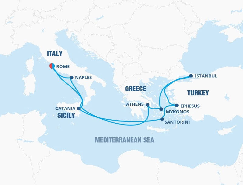 Italy, Turkey & Greek Islands Celebrity Cruises (11 Night Roundtrip
