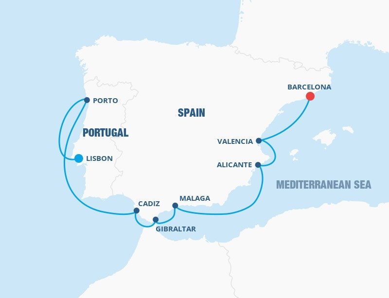 Best of Spain & Portugal Cruise Celebrity Cruises (10 Night Cruise