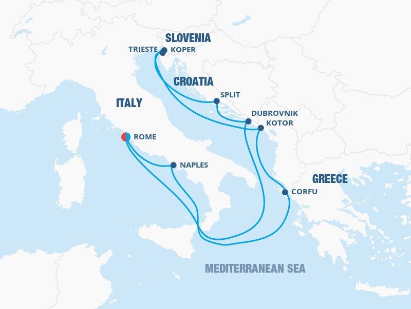 Italy, Croatia & Montenegro Celebrity Cruises (10 Night Roundtrip