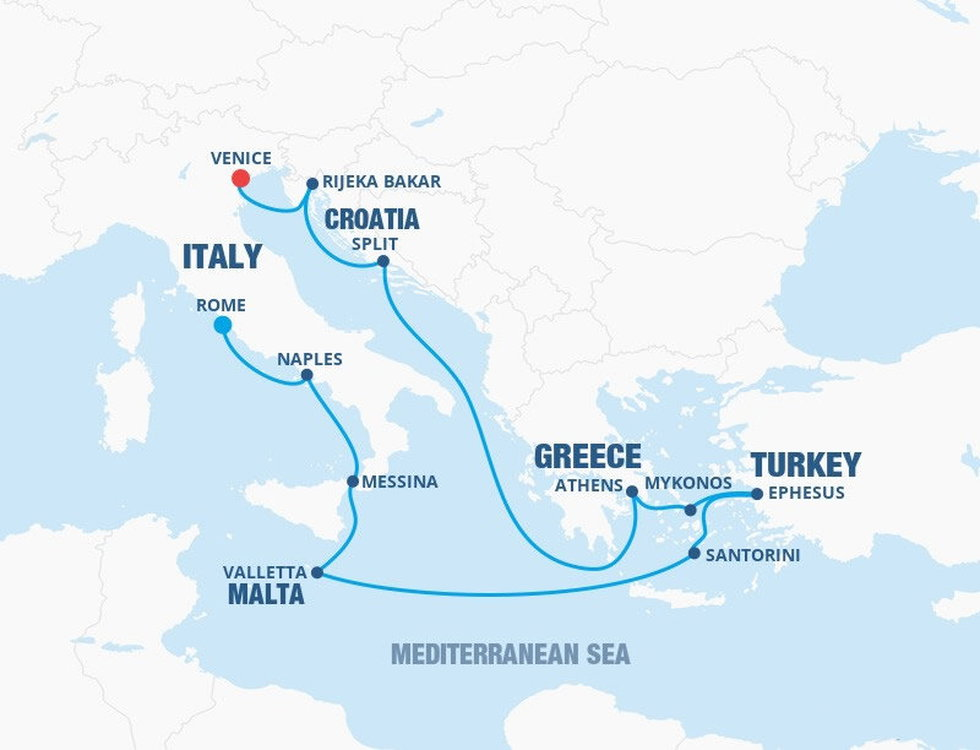 Italy, Malta & Greek Islands Celebrity Cruises (12 Night Cruise from