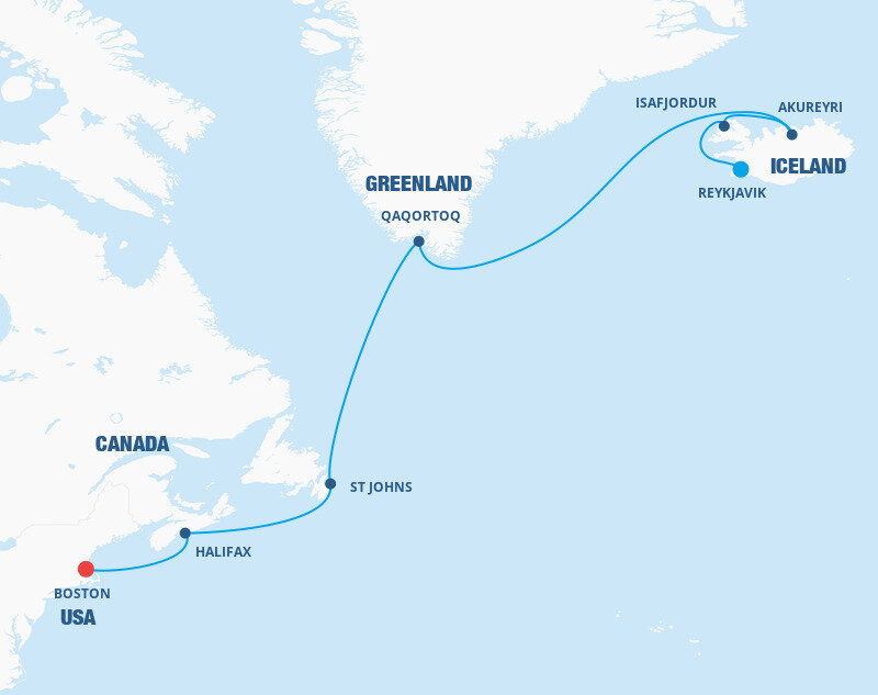 cruises from boston to greenland