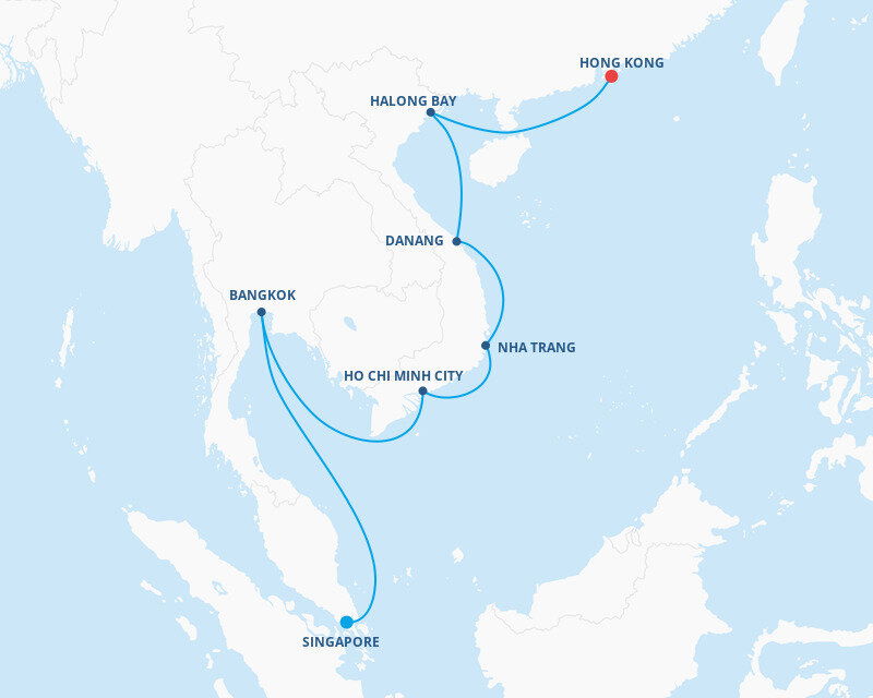 Thailand & Vietnam Cruise Celebrity Cruises (12 Night Cruise from Singapore to Hong Kong) Thailand & Vietnam Cruise Celebrity Cruises (12 Night Cruise from Singapore to Hong Kong)