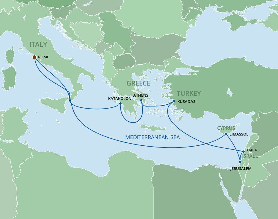 mediterranean cruises including israel