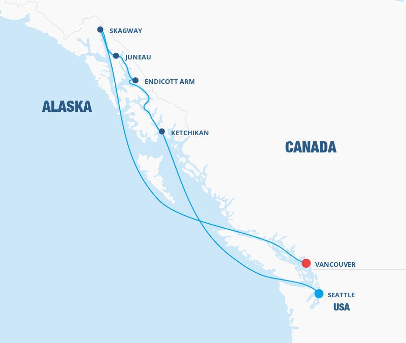 celebrity cruise alaska itinerary