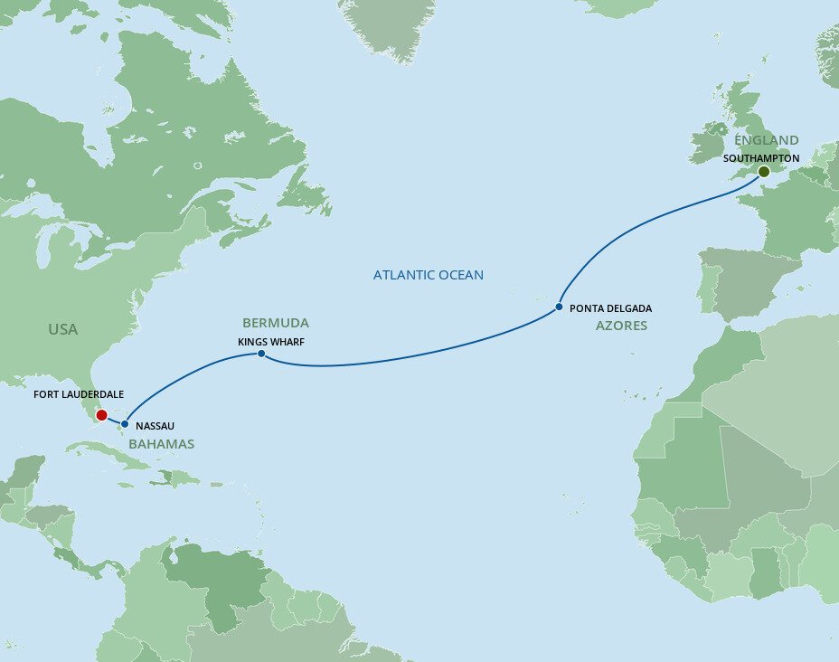 transatlantic cruise azores