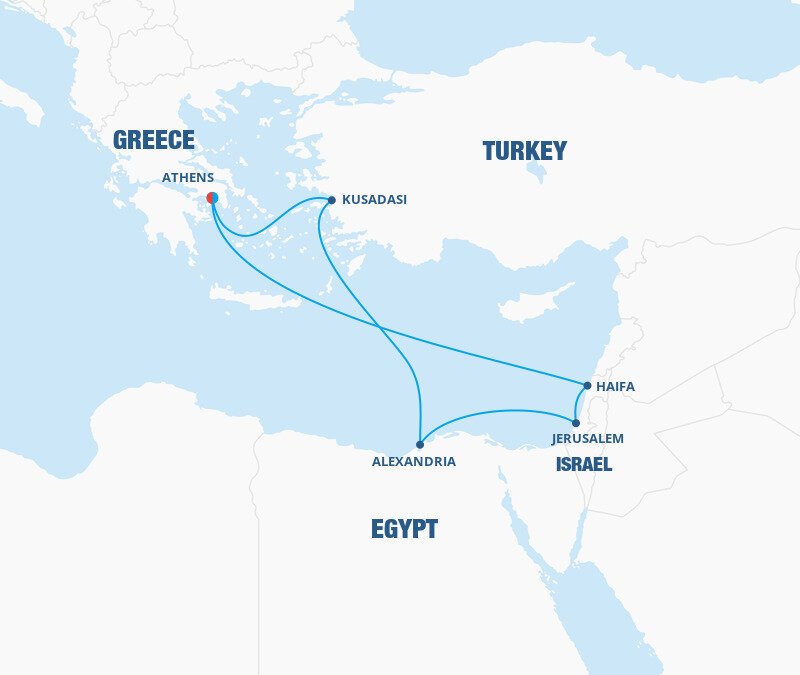 cruise egypt israel turkey greece