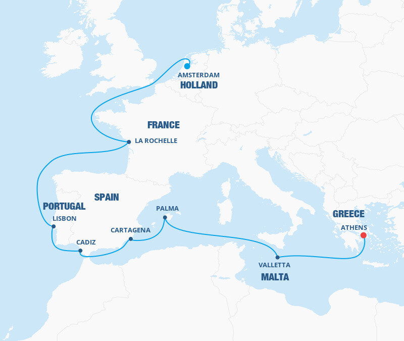 Portugal, Spain & Malta Cruise Celebrity Cruises (12 Night Cruise