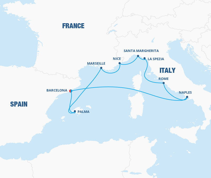 Italian Riviera & France Cruise Celebrity Cruises (9 Night Roundtrip