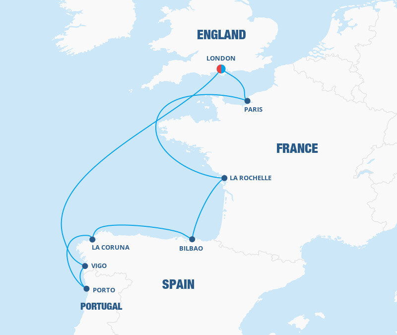 Spain, Portugal & France Cruise Celebrity Cruises (10 Night Roundtrip