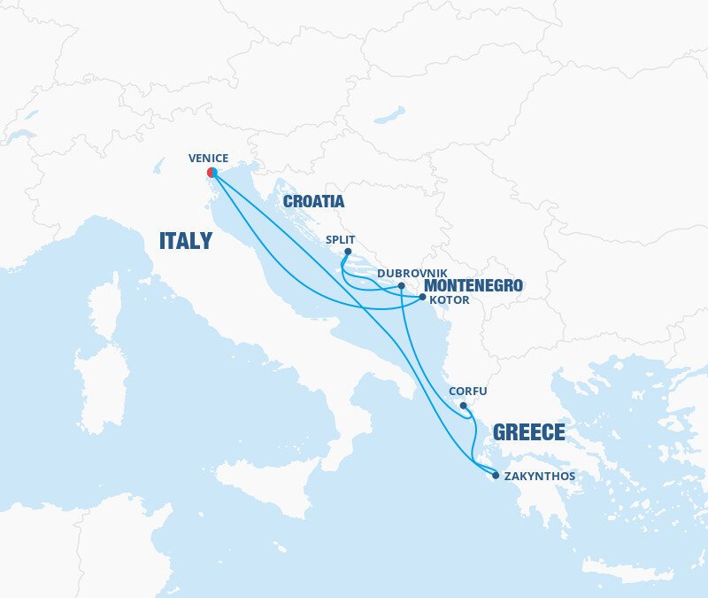 Croatia, Montenegro & Greece - Celebrity Cruises (7 Night Roundtrip